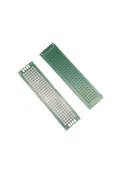 Koodmax 2 Adet 2x8cm Proto Pcb Delikli Pertenaks Prototip Deney Kartı Delikli Plaket Pertinaks
