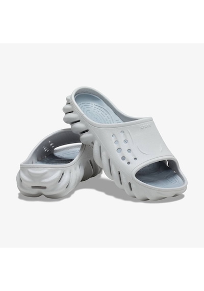 Crocs Echo Slide Unisex Gri Terlik Düz 208170 Gri