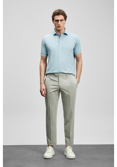 Lufian Sam Smart Erkek Chino Pantolon Slim Fit Bej Bej 111190370100550