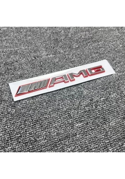 Özel Tasarım Krom Kırmızı Amg Bagaj Yazısı Mercedes Slk
