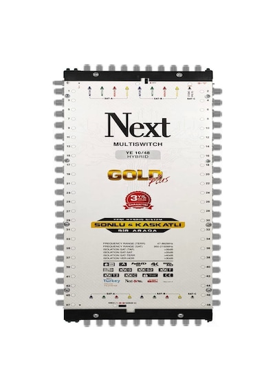 Next Sonlu Kaskatlı Uydu Santral 10/48 Multiswitch Hibrit