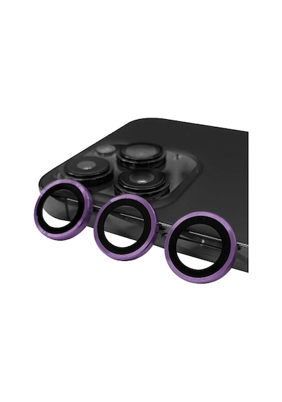 Noktaks  Apple Uyumlu  iPhone 14 Pro Max  Kamera Lens Koruyucu Cl-07 - Derin Mor
