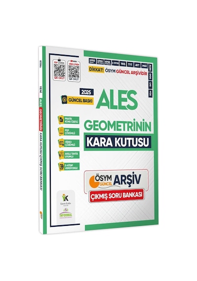 2025 Ales Kara Kutu Ösym Sayısal Çıkmış Soru Bankası 4lü Altın Set Konu Özetli Video/pdf Çözümlü