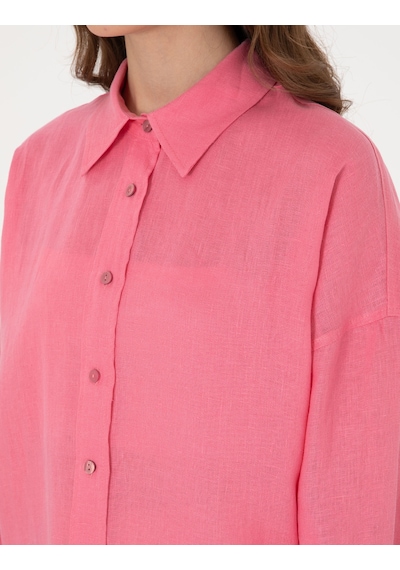 Pierre Cardin Kadın Pembe Gömlek Desenli 50301078-vr041 Pembe