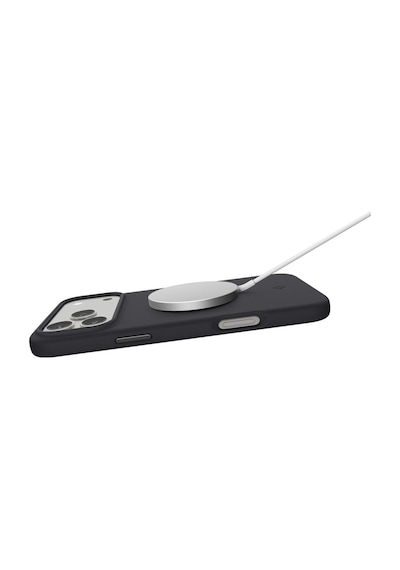Spigen iPhone Uyumlu 17 Pro Silikon Magsafe Kılıf Silicone Fit Magfit Black Kaymaz Kapak - Acs09955