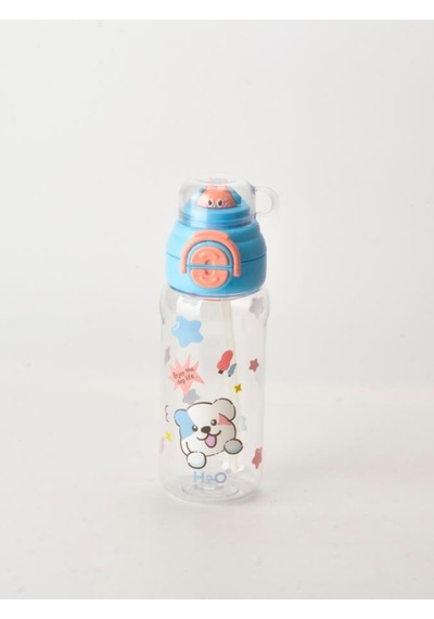 H2o Sevimli Desenli Polikarbon Matara 650 Ml Mavi