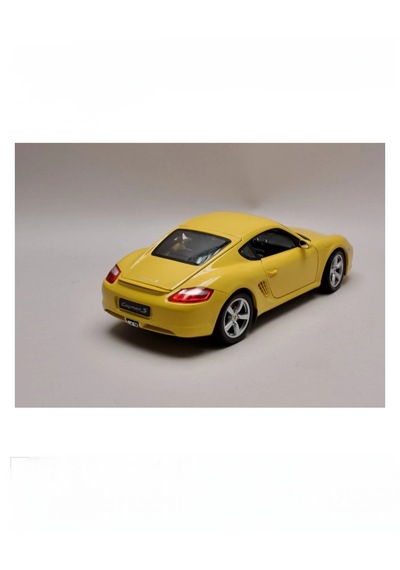 Welly 1:18 Porsche Cayman S Model Araba Sarı Renk