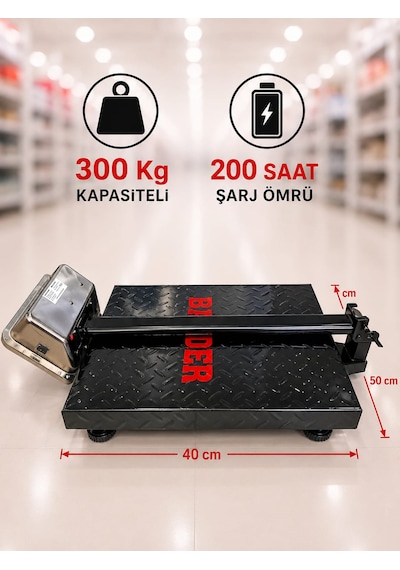 300 Kg Kapasiteli Terazi-1.kalite-katlanır Şarjlı Kantar-dijital Baskül
