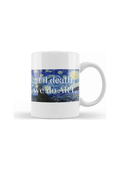 Til Death We Do Art Starry Night 01 Kupa Bardak Porselen Karışık