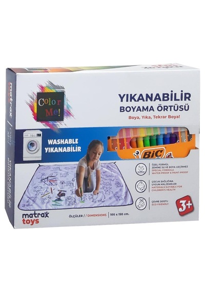 Matrax Oyuncak Yıkanabilir Boyama Halısı