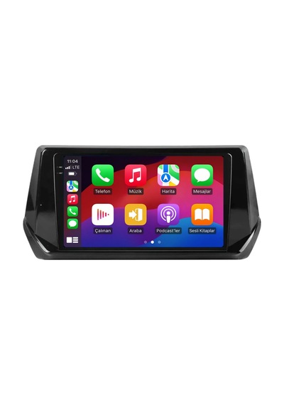 Peugeot 2008 2020-2025 Android Multimedya Carplay Android Auto Navigasyon Kameralı 4gb Ram 64gb 9"