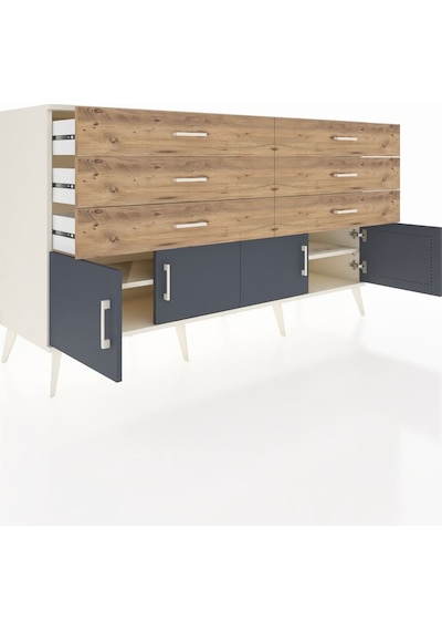Hyperion Konsol 2 Raflı 6 Çekmeceli 4 Kapaklı 176x44x99 Aytaşı-an Aytaşı-antrasit/çam Hyperion Konsol 2 Raflı 6 Çekmeceli 4 Kapaklı 176x44x99 Aytaşı-an Aytaşı-antrasit/çam