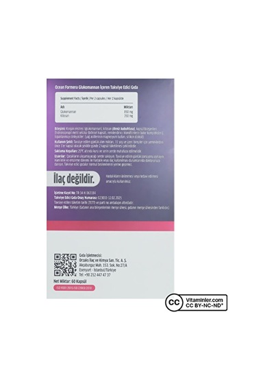 Ocean Formera L-karnitin 30 Tüp + Glukomannan 60 Kapsül Aromalı