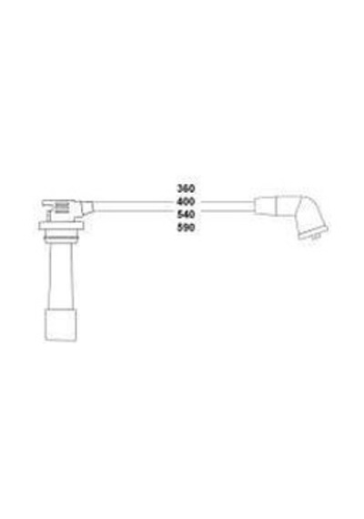 Hellux Bujı Kablosu Mazda 323 1.5 16v 94-98 AOD-HELLUX HBK3540