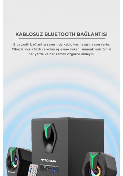 Premium Ofis Aleti Parti Köşesi Müzik Bilgisayar Hoparlörü D38 Siyah 2in1