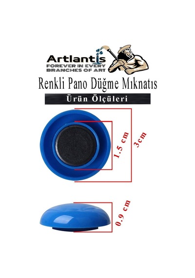 Renkli Pano Düğme Mıknatısı 20 Li 1 Paket Manyetik Yuvarlak Mıknatıs Buzdolabı Renkli Plastik Kaplı Dekarasyon Hobi Etkinlik