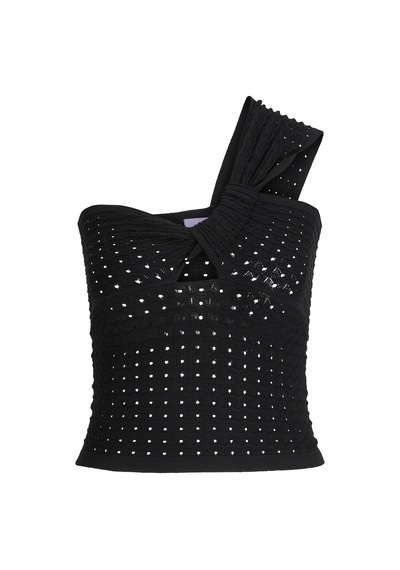 Jack & Jones Kadın Tek Omuz Bluz - Neye - 12275504 Black