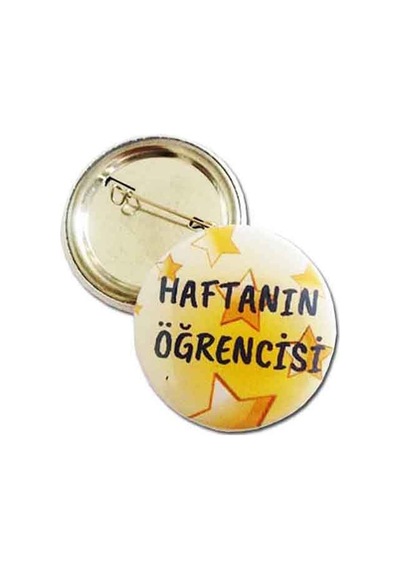 Haftanın Öğrencisi Rozeti 20 Adet Çok Renkli