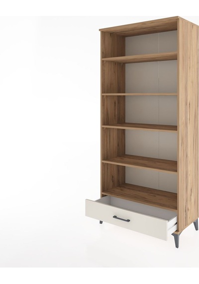 Hyperion Dolap 5 Raflı Tek Çekmeceli 88x44x195 Çam-aytaşı Atlas Çam