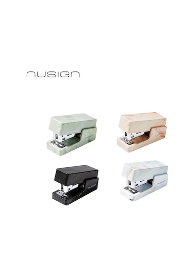 Nusıgn Mini Zımba Makinesi 12 Yaprak Kapasiteli 24/6 26/6 Siyah