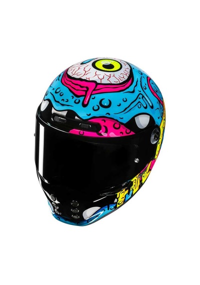 Hjc V10 Squeeze Mc28 Kask Çok Renkli