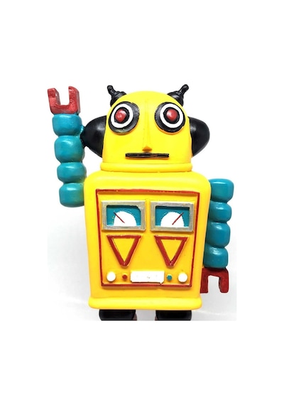 Decotown Nostaljik Sevimli Uzaylı Robot Şeklinde Figür  Biblo