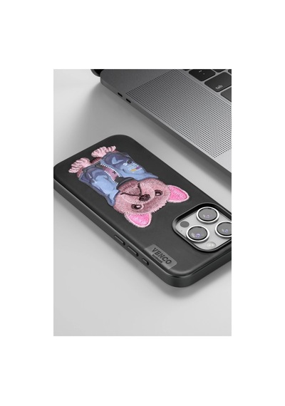 Venco Apple İphone 14 Pro Max Cute Desenli Kapak - Siyah 0.2M-Çok Renkli