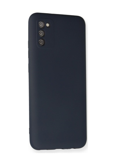 Samsung Galaxy Uyumlu. A03s Kılıf Nano İçi Kadife Silikon - Lacivert