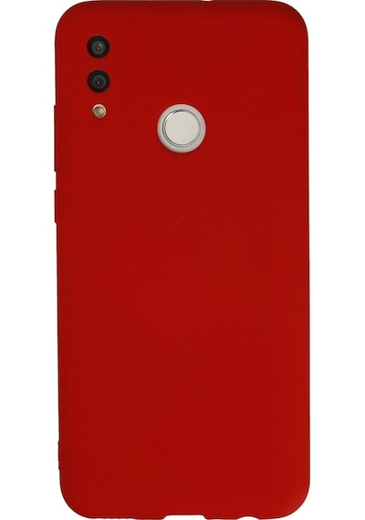 Gld-spt- Newface Huawei P Smart 2019 Kılıf Nano İçi Kadife Silikon - Kırmızı