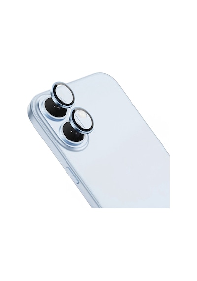 Apple iPhone Uyumlu 16 Zore Mikro Kamera Lens Koruyucu Mavi