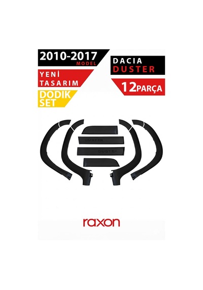 Dacia Duster 2010-2017 Dodik Seti 12 Parça Çamurluk Koruma & Sportif Tasarım