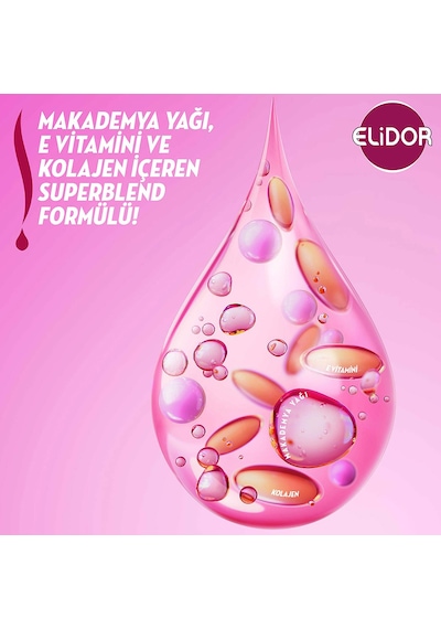 Elidor Superblend 2'si 1 Arada Güçlü ve Parlak Şampuan ve Saç Kremi 3 x 400 ML
