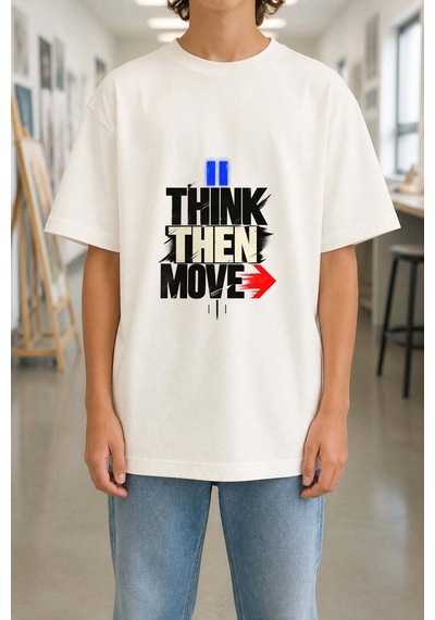 Zpz762 Think Then Move Ütüyle Uygulanabilir Transfer Baskı - 911529741