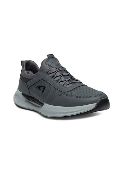 Acropol 137-26 Deri Anatomik Erkek Sneaker Füme Siyah Füme