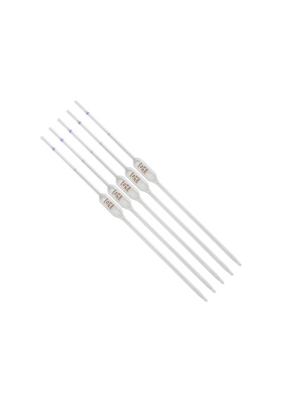 Bullu Pipet Cam 25 Ml - Volumetrik Pipet - 5 Adet Paket