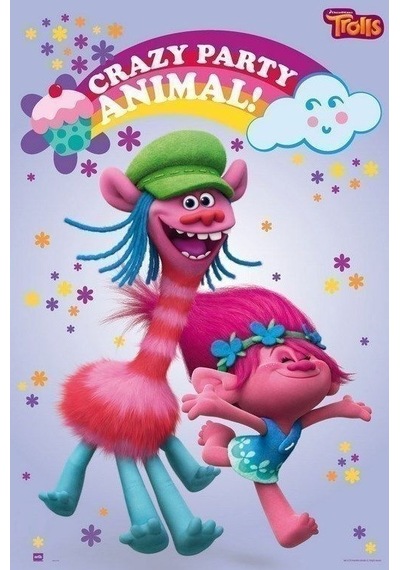 Trolls Crazy Partı Anımals Maxı Poster