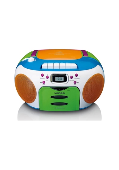 Lenco Scd-971 - Taşınabilir Fm Radyo Cd/kaset Çalar - Çok Renkli