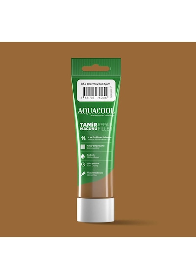 Aquacool Su Bazlı Çatlak Giderici Hızlı Kuruyan Ahşap Tamir Dolgu Macunu 833 Thermowood Çam 200 Gr