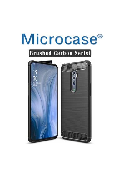 Microcase Oppo Reno 10X Zoom Brushed Carbon Kilif + Cam (Seç) 364769528