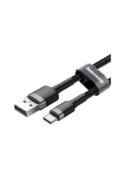 Halo, 3.0 A Usb-a & Usb-c Şarj & Data Aktarım Kablosu, 1 Metre, Siyah