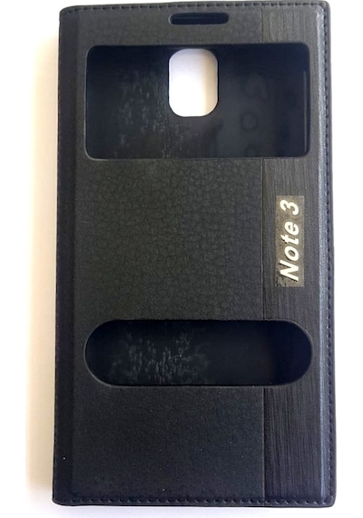 Samsung Uyumlu Note3 Kapakli Magnum Kilif 329543562 - Renkler / Siyah