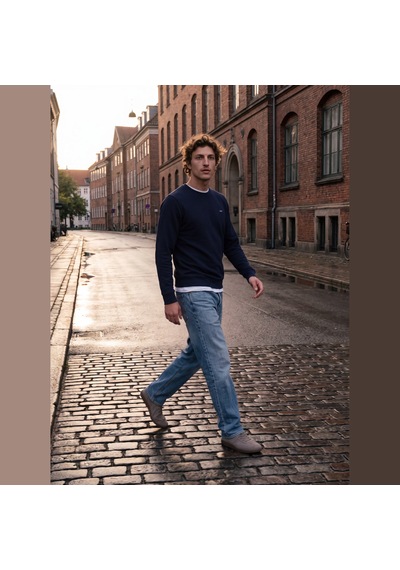 Jack & Jones Erkek Logo Detayli Regular Fit Sweatshirt - Alves - 12302739 Çok Renkli