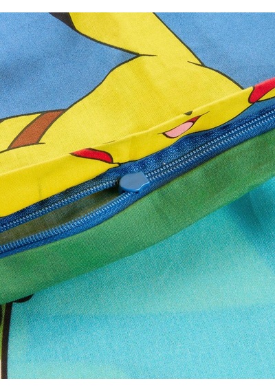 Pokemon Çocuk Nevresim Takımı 155x220 Mavi Mavi