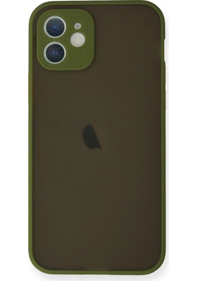 Newface Apple iPhone Uyumlu 12 Mini Kılıf Montreal Silikon Kapak - Glblseme - 95 Açık Yeşil