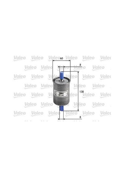 Yakıt Filtresi - Fiat Panda, Fiorino, Cinquecento, Uno, Ritmo, Regata, Argenta, 164, 75 - Valeo-587003