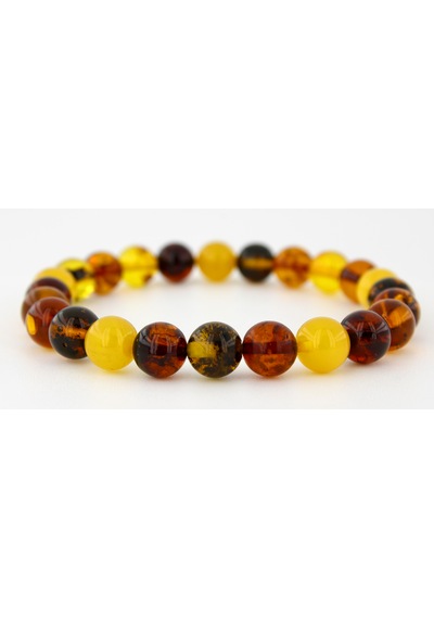 Kehribar Bileklik Kure Tasarım Ambergold Blk23-93 Çok Renkli