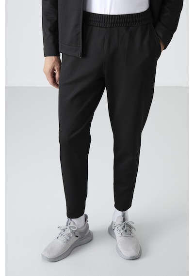 Tommy Life Carlos Siyah Standart Kalıp Erkek Eşofman Takım - 85209 Siyah