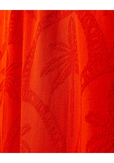 Madame Coco Palmie %100 Pamuk Plaj Havlusu - Turuncu - 70x150 Cm 8684427222836 Turuncu