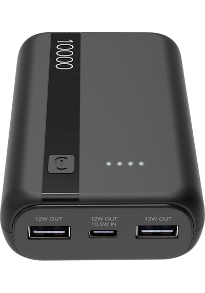 Cellularlıne 12w X 2 20.000 Mah Taşınabilir Şarj Cihazı Siyah Siyah
