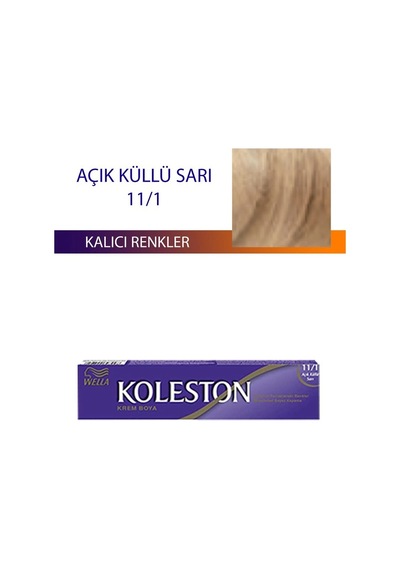 Hubrendy Tedarik Single Tüp Boya Saç Boyası Açık Küllü Sarı 11/1